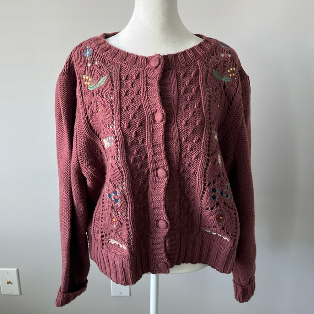Lucky Brand Embroidered Sweater